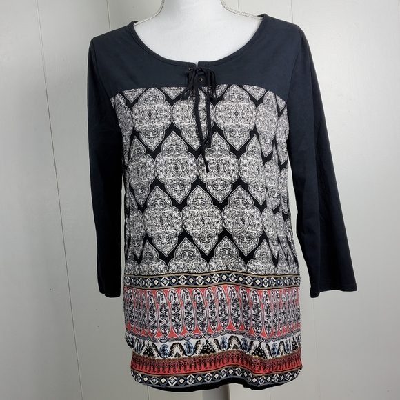 NWT Timing aztec boho design shirt size large - Picture 12 of 12